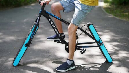 Bricht mit allen Regeln: Dieses Fahrrad hat keine Räder - und funktioniert trotzdem