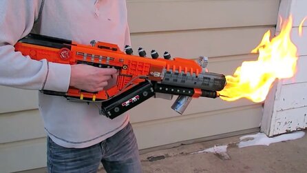 CoD: Black Ops 3 - Funktionstüchtiger Flammenwerfer aus Lego nachgebaut