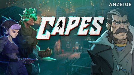 Teaserbild für Am 29. 5. kommt das Strategiespiel Capes + entfacht Liebe für Superhelden neu