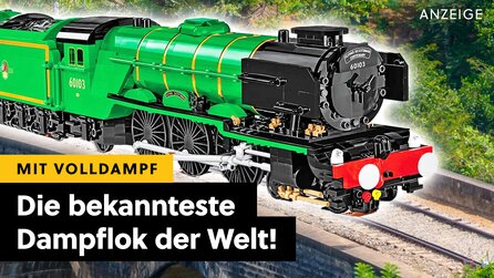 Fast 100 Tonnen und bis zu 160 kmh – dieses Modell der legendärsten Dampflokomotive der Welt bringt LEGO in Verlegenheit