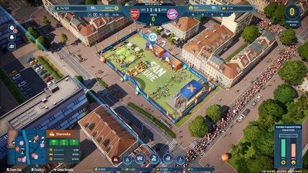 Copa City - Screenshots zum Aufbauspiel mit Fußballszenario