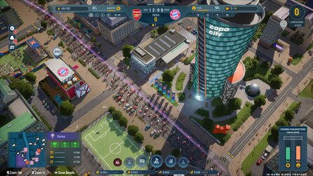 Copa City - Screenshots zum Aufbauspiel mit Fußballszenario