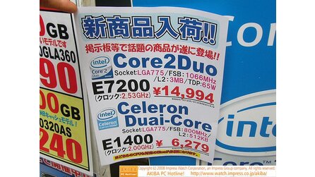 Intel - Core 2 Duo 7200 im Handel gesichtet