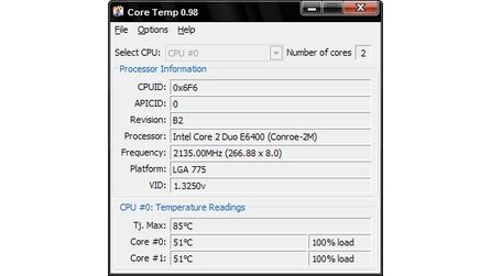 CoreTemp - Neue Version 0.98