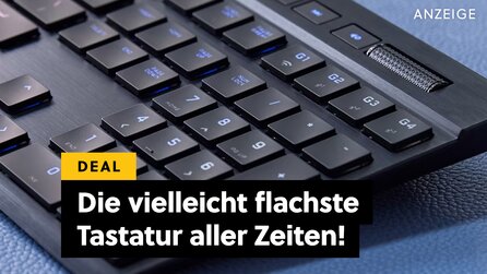 Die vielleicht flachste Tastatur der Welt: Corsair verweist Logitech und Co. in ihre Schranken - mit gebürstetem Aluminium und ohne Kabel!