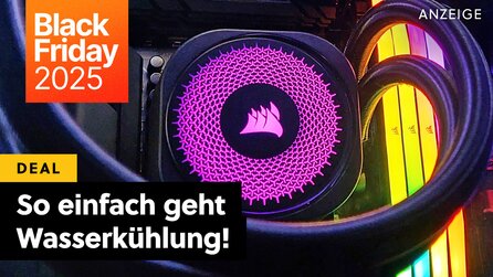 Am Black Friday sind massig PC-Komponenten richtig günstig – so wie meine schicke AIO-Wasserkühlung mit RGBs!