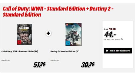 Call of Duty WWII + Destiny 2 nur 44€, Asus RX580 und mehr - Gönn-dir-Dienstag bei MediaMarkt
