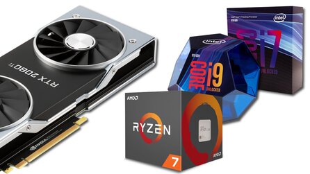 CPU-Benchmarks mit Geforce RTX 2080 Ti - Core i9 9900K vs. i7 8700K vs. Ryzen 7 2700X im Vergleich