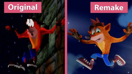 Crash Bandicoot - Original gegen N. Sane Neuauflage im Grafikvergleich