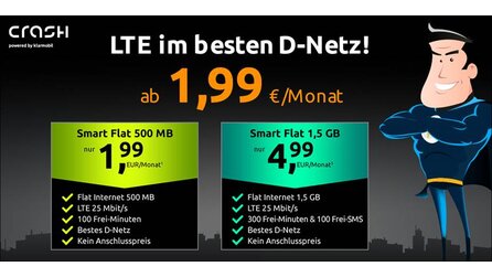crash – Tarifangebot: LTE 500 Mb für 1,99 € im D-Netz [Anzeige]