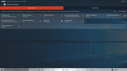 AMD Radeon Software Crimson - Menü - Bilder