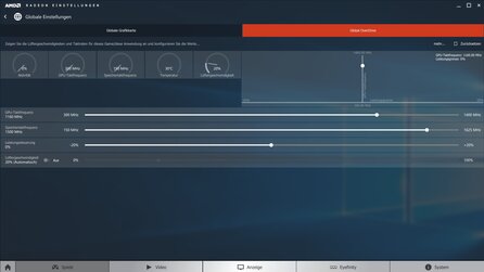 AMD Radeon Software Crimson - Menü - Bilder