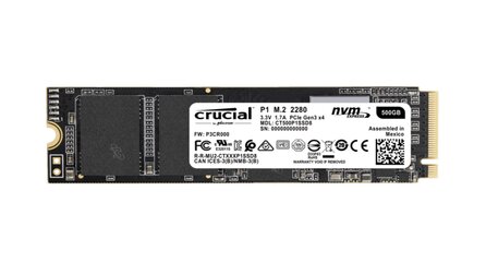 Crucial P1 M.2 SSD mit 500 GByte nur 59 Euro bei Mediamarkt [Anzeige]