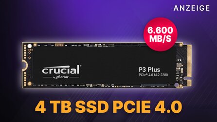 4 TB M.2 SSD zum halben Preis: Die pfeilschnelle PCIe 4.0 Crucial P3 Plus hier günstiger als Amazon!