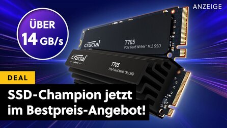 Die vermutlich schnellste 4TB SSD der Welt ist jetzt irre günstig: Schnappt euch Crucials Performance-Bestie zum Tiefstpreis!