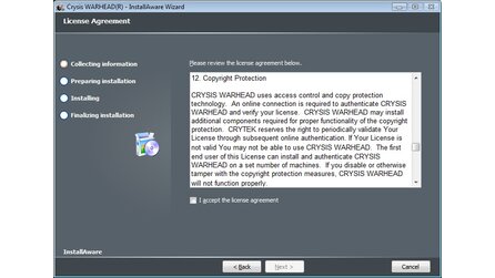 Crysis Warhead - Installationsbegrenzung und haufenweise Screenshots