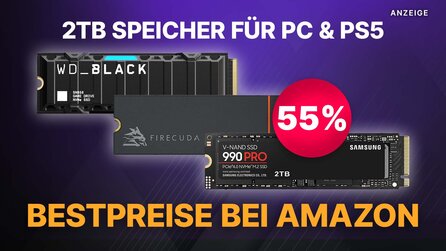 2TB Speicher für PC + PS5 so günstig wie nie! Schnelle M.2 SSDs von Samsung + Co im Amazon Angebot
