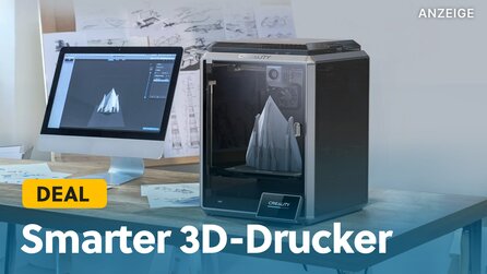 Schneller, smarter und günstiger: 3D-Drucker Creality K1 mit KI, bis zu 300°C und Highspeed Druckkopf im Amazon-Angebot
