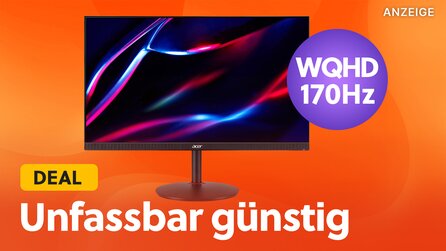 27 Zoll WQHD Gaming-Monitor von Acer zum absoluten Tiefstpreis - Mit mehr als 144Hz und einem IPS-Panel samt HDR