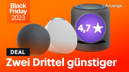 Amazon dreht durch! Sämtliche Echo Lautsprecher gibts ab sofort unfassbar günstig mit satten 67% Rabatt!