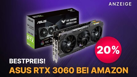 Die RTX 3060 von ASUS bietet FullHD Gaming mit Raytracing und DLSS zum Bestpreis bei Amazon