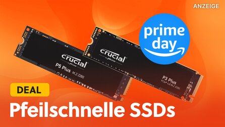 Mega viel Speicher am Prime Day jetzt mega günstig: Schnelle SSDs von Crucial sind jetzt im Amazon-Angebot
