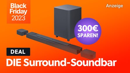 HiFi-Angebot zum Black Friday: Endlich eine Spitzen-Soundbar, die ECHTEN 5.1-Surround-Sound und Dolby Atmos liefert!