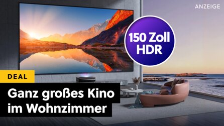 Kinos hassen diese Smart-TV-Alternative: 4K und HDR auf riesigen 150 Zoll mit Dolby Atmos jetzt mit satten 1.500€ Rabatt