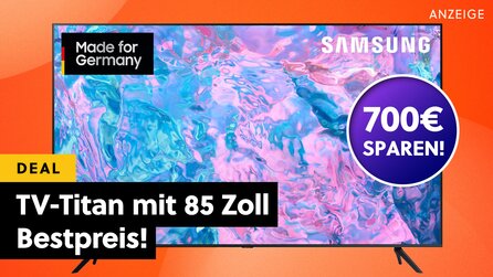 Einen der größten Samsung Smart-TVs gibts nach dem Superbowl 2024 zum Bestpreis! Gönnt euch das 4K-Monster mit 85 Zoll