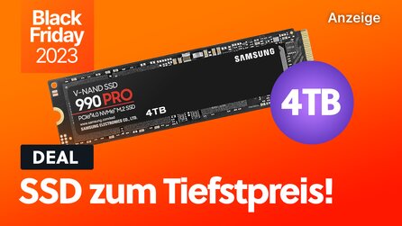4TB SSD mit Bestpreis: Samsungs schnellste SSD ist zur Cyber Week bei Amazon schon fast ausverkauft!