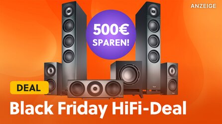 Teufel HiFi-Sound fürs Heimkino zum Black-Friday-Preis! Sichert euch jetzt 500€ Rabatt auf Lautsprecher + Surround-Systeme