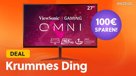 Dieser Curved Gaming-Monitor mit 27 Zoll und mehr als 144Hz ist im Amazon Angebot gerade über 30 Prozent günstiger