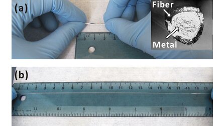 Forscher entwickeln dehnbare Kabel - Bis zur achtfachen Länge dank flüssigem Metall