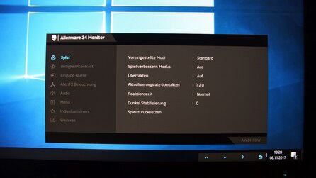 Dell Alienware AW3418DW - Monitor-Menü