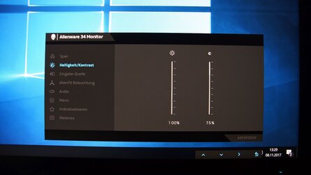 Dell Alienware AW3418DW - Monitor-Menü