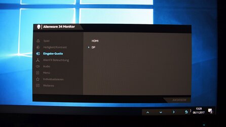 Dell Alienware AW3418DW - Monitor-Menü