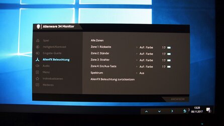 Dell Alienware AW3418DW - Monitor-Menü