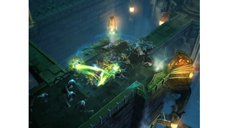 Diablo 3 - Screenshot-Quartett mit Barbar und Hexendoktor