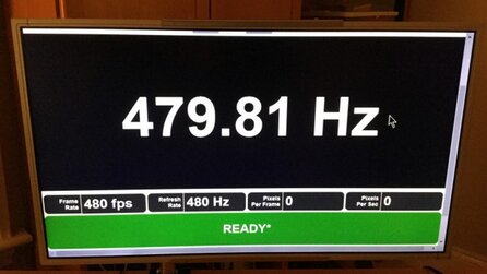 Display-Prototyp mit 480 Hz - Erste Testergebnisse veröffentlicht