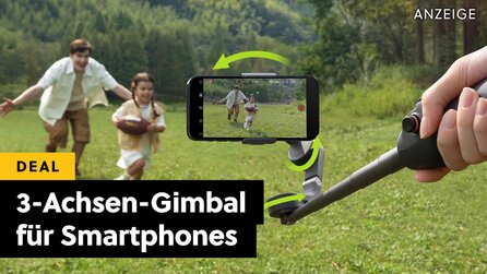 Teaserbild für Nie wieder verwackelte Handyaufnahmen dank diesem DJI 3-Achsen-Gimbal für euer Smartphone im Amazon-Angebot