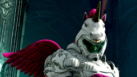 In Doom Eternal könnt ihr bald als pinkes Killer-Einhorn spielen