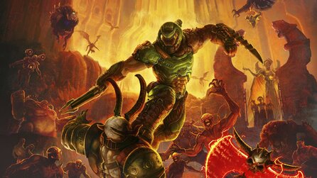 Doom wird mit Wodka beworben, der aus echtem Knochenmark gemacht ist