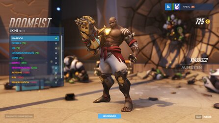 Overwatch - Alle Skins von Doomfist
