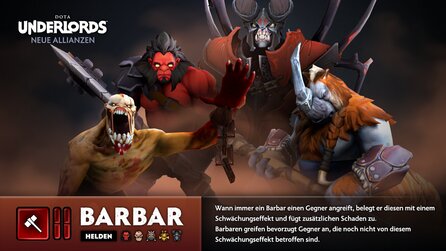 Dota Underlords - Neue Helden und Allianzen von Season 1
