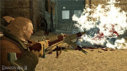 Dragon Age 2 - Bilder: Zwerg Varric + seine Armbrust »Bianca«