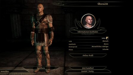 Dragon Age: Origins - Charaktereditor im Bild