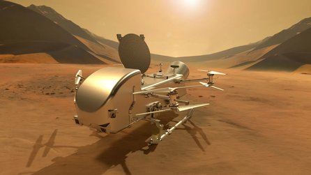 Teaserbild für Wie könnte Leben auf anderen Himmelskörpern entstehen? Die NASA schickt bald eine Drohne zu einem der faszinierendsten Orte im Sonnensystem: Titan