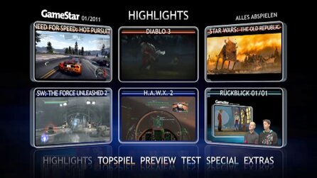 Video-Highlights 012011 - Die Highlights der GameStar-DVD