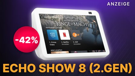 Amazon Last Minute Angebote: Echo Show 8 mit 40% Rabatt kaufen und mit Alexa unterhalten