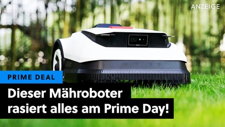 Fährt ganz an den Rand und das ohne Begrenzungsdraht - dieser Mähroboter von Ecovacs erobert gerade den Prime Day!